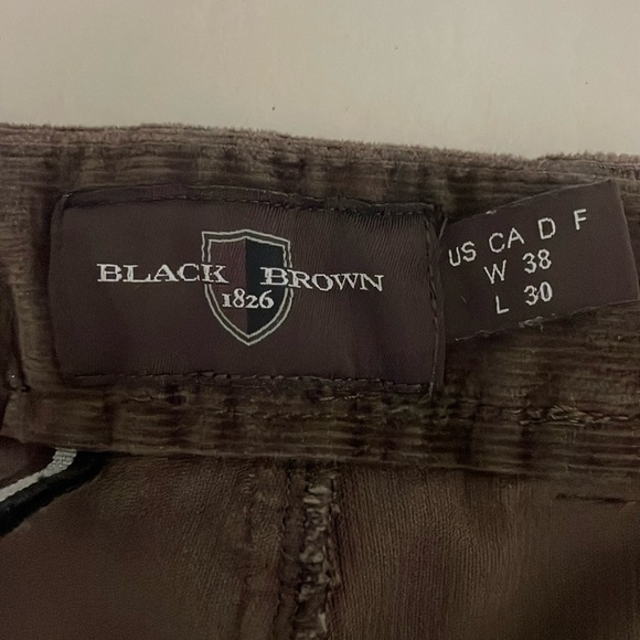 Black Brown 1826 Men’s Corduroy Pants Trousers Size 38 Brown - Picture 6 of 9